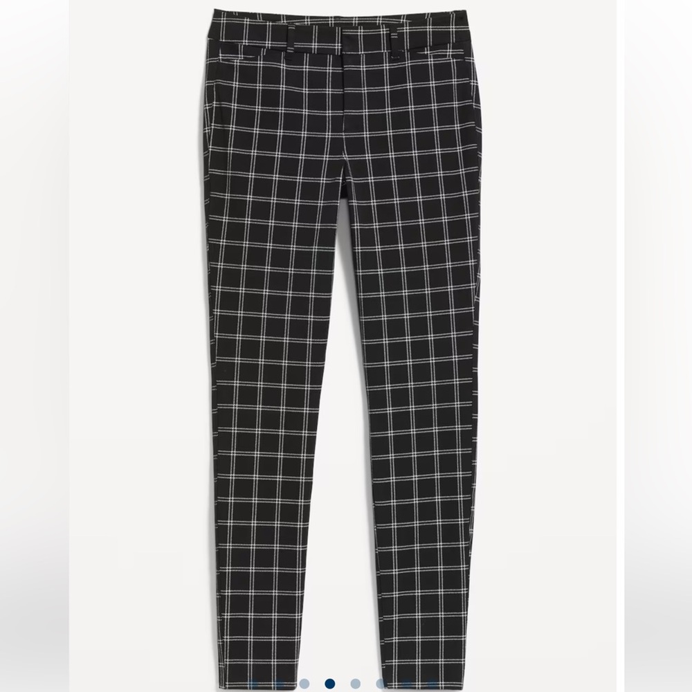 Windowpane High-Waisted Pixie Pants - image 3